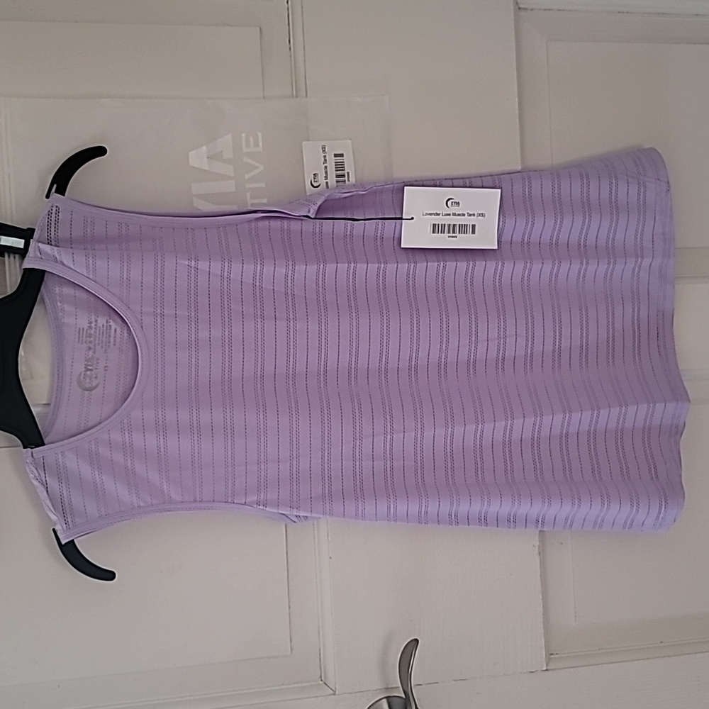 Zyia Active Lavender Purple Luxe Muscle Tank Size XS